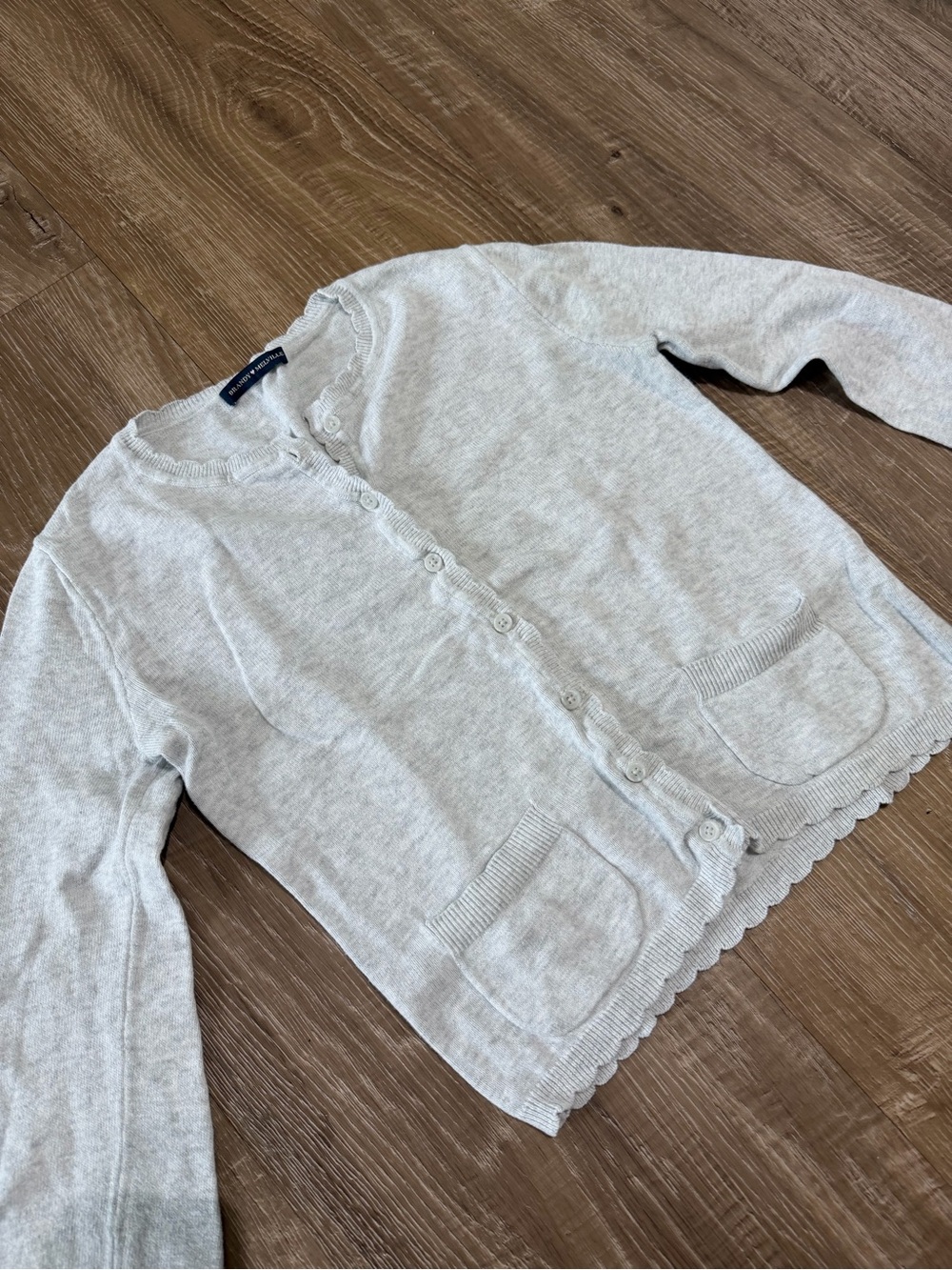Brandy Melville Gray Women's Button-Front Sweater Cardigan